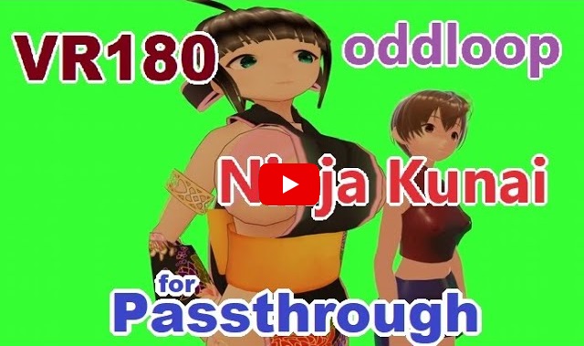 Video , [VR180] Ninja Kunai - oddloop [Unity]