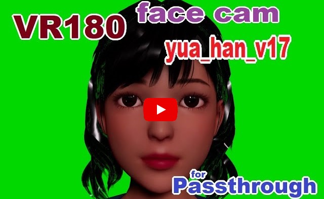 Video , [VR180] yua_han , face cam [DanceXR(MMD)]