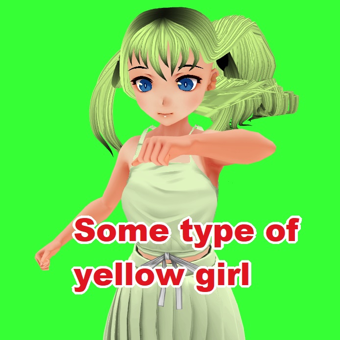WebXR Some type of yellow girl