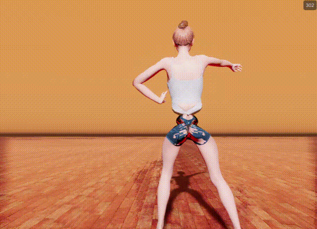 setting DanceXR  DanceXR problem : CG model's waist twists